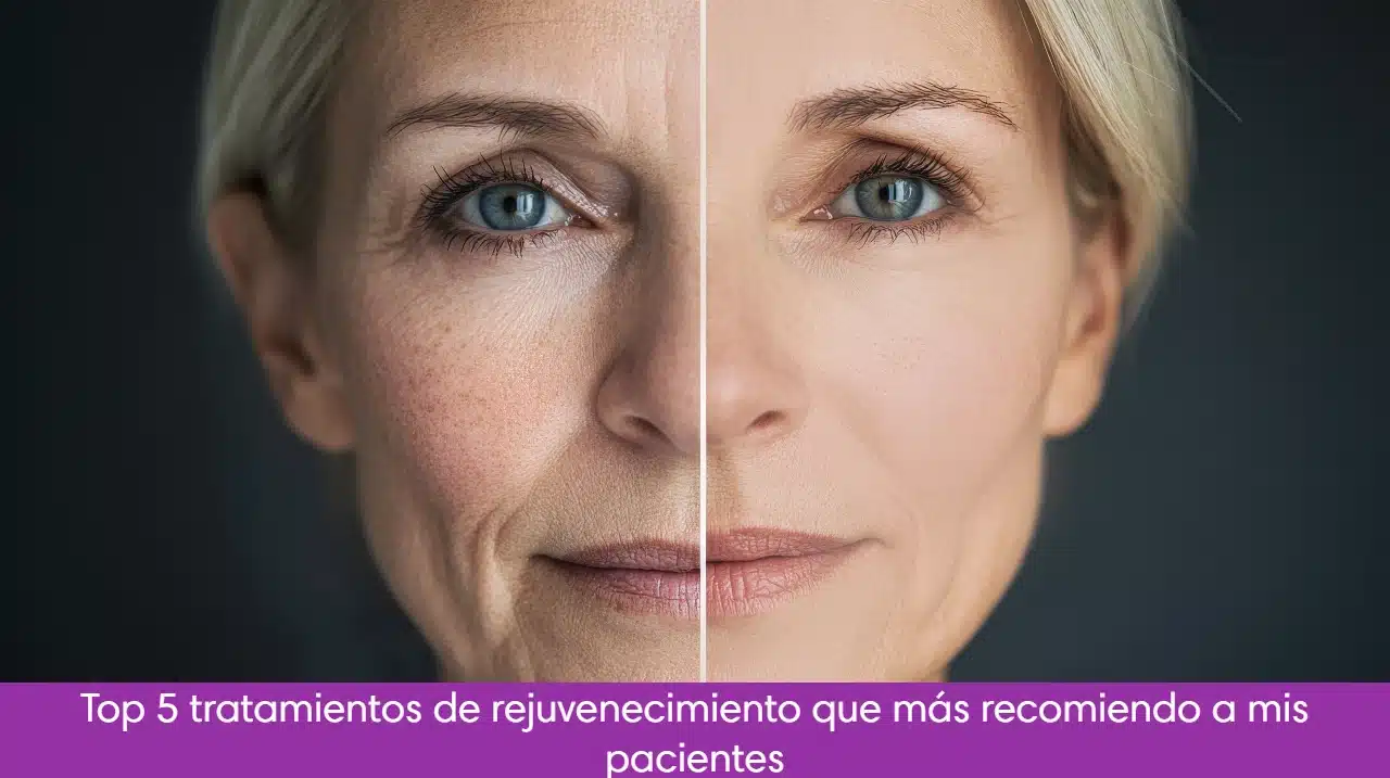 Top 5 tratamientos de rejuvenecimiento que más recomiendo a mis pacientes