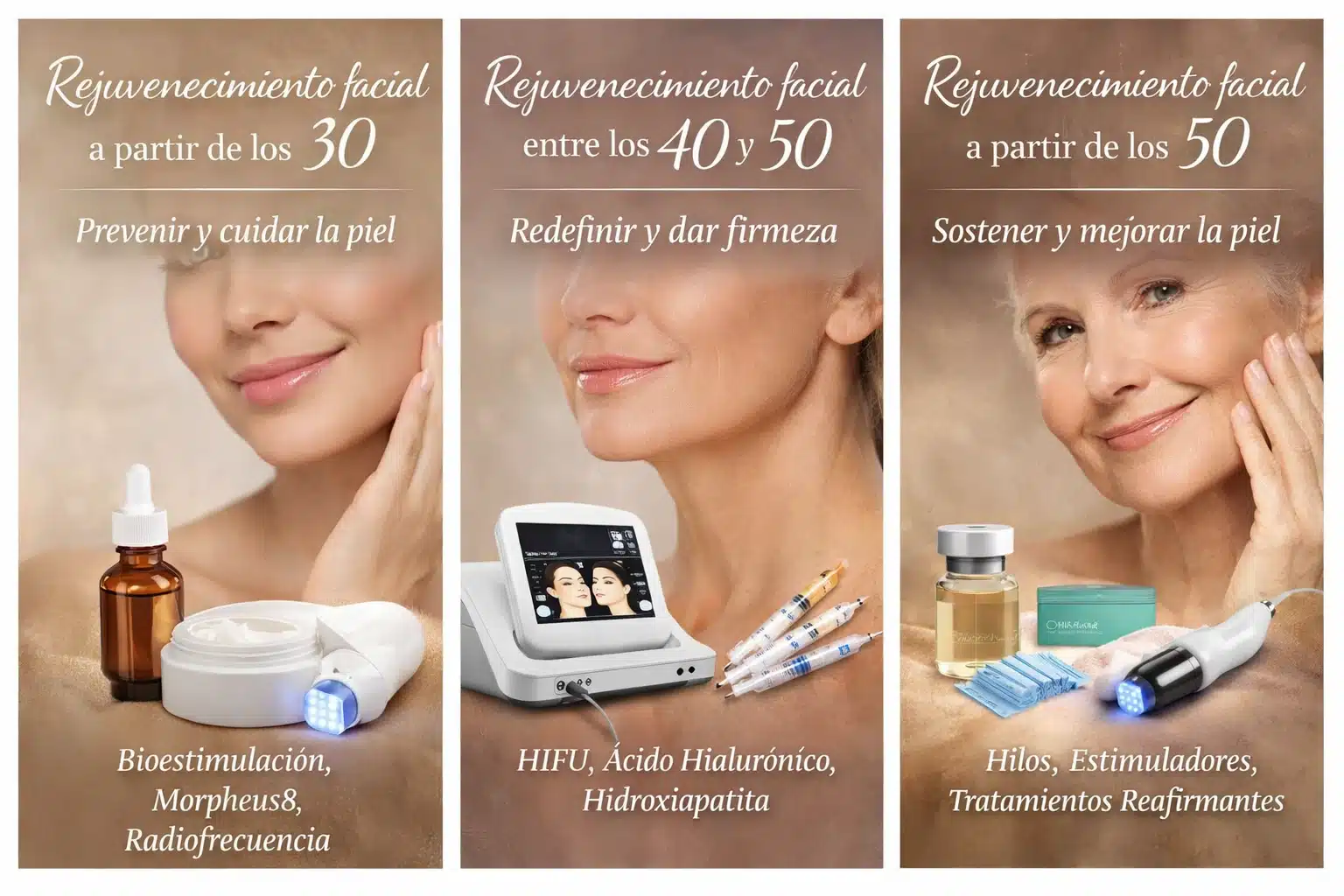 Tratamientos de rejuvenecimiento facial es mejor para ti según tu edad y tu piel